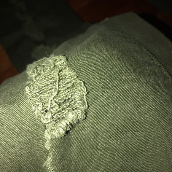 Green Ripped Pants - Picture 4 of 8